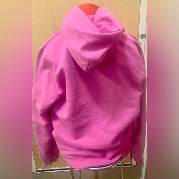 Sandro Paris Pink Sheep Graphic Hoodie French Designer Sweatshirt - Picture 2 of 5